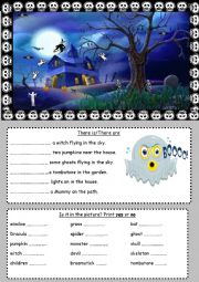 English Worksheet: Halloween