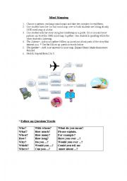 English Worksheet: Mind Mapping (Sonias summer holidays)