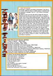 English Worksheet: The palmist  girl :LUCINDA (with key )