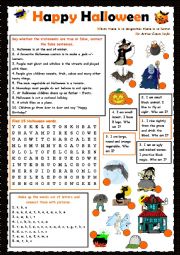 English Worksheet: Happy Halloween