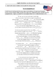 English Worksheet: USA - AMERICAN ENGLISH