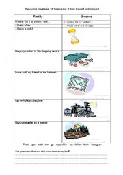 English Worksheet: Past and Present : second conditional