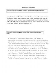 English Worksheet: Phonetics- Exercises