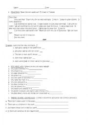 English Worksheet: Present Simple