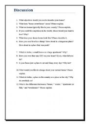 English Worksheet: home sweet home