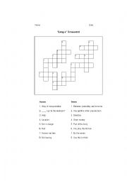 English Worksheet: Long A Crossword