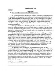 English Worksheet: Black Gold