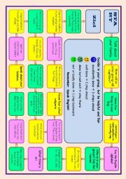 English Worksheet: Board Game