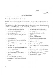 English Worksheet: Sherlock Holmes -- The Red-Headed League