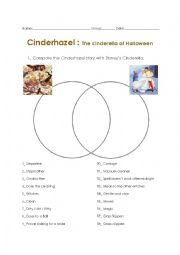 English Worksheet: Cinderhazel: the cinderella of Halloween