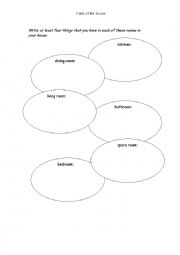 English Worksheet: Parts of the house