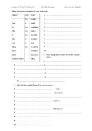 English Worksheet: Verb to be in the present simple