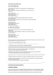 English Worksheet: The Beatles Eleanor Rigby