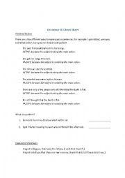Review Sheet for Passive/Active Voice, Gerunds/Infinitives, Adverbials, and Conditionals