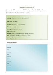 English Worksheet: making requests