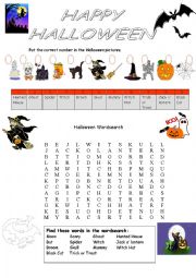 English Worksheet: Halloween