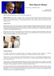 English Worksheet: articles about Obama and Romney