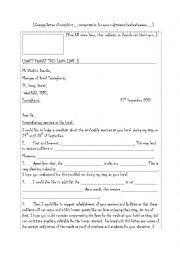 English Worksheet: Letter of complaint: creepy version