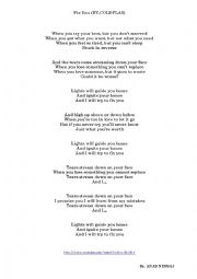 English Worksheet: Fix you By COLD PLAY