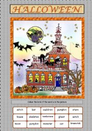 English Worksheet: Halloween