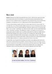 English Worksheet: Bon Jovi