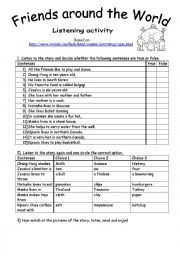 English Worksheet: Children Around the World