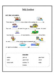 English Worksheet: Daily Routines