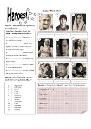 English Worksheet: Famous People