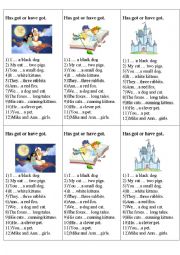 English Worksheet: have / has got