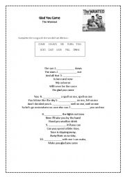 English Worksheet: Song activity 