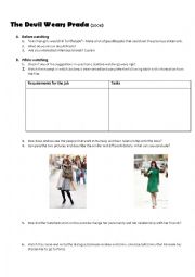 English Worksheet: The Devil Wears Prada