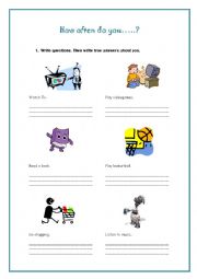 English Worksheet: How often do you...?