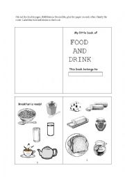 English Worksheet: Food and Drink Book - part 1