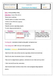 English Worksheet: lesson plan of the worksheet can she go to london?