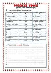 English Worksheet: Passive Voice