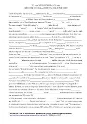 English Worksheet: Bride & Prejudice (Movie) Internet Research