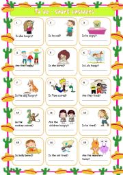 English Worksheet: To be - short answers 1