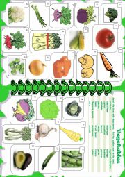 English Worksheet: VEGETABLES