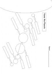 English Worksheet: Solar System Labeling Sheet/Quiz