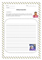 English Worksheet: Writing Composition