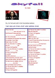 English Worksheet: Skyfall