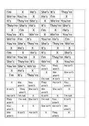 English Worksheet: Bingo 