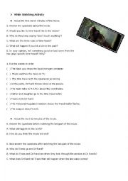 A Sound of Thunder Movie Worksheet Part II