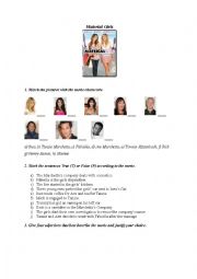 English Worksheet: Material Girls -DVD worksheet