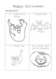 English Worksheet: Happy Halloween