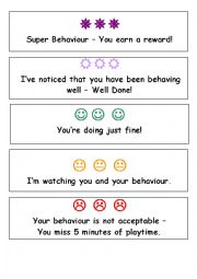 English Worksheet: Behavoir