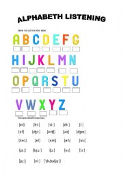 English Worksheet: Alphabet