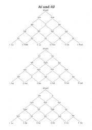 English Worksheet: T and D (Listening Pyramid)