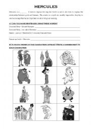 English Worksheet: Hercules - The movie -