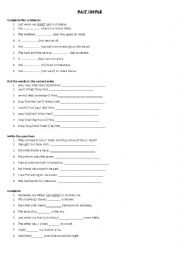 English Worksheet: PAST SIMPLE